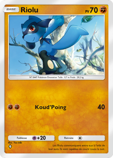 Carte Pokémon TCG Pocket Réjouissances Rayonnantes Riolu