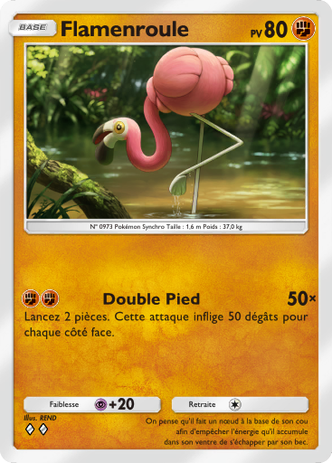 Carte Pokémon TCG Pocket Réjouissances Rayonnantes Flamenroule