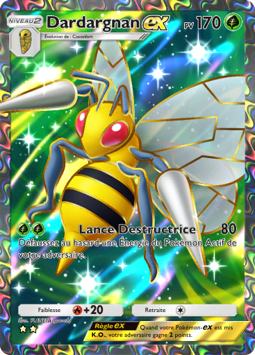 Carte Pokémon TCG Pocket Réjouissances Rayonnantes Dardargnan-ex