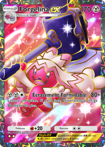 Carte Pokémon TCG Pocket Réjouissances Rayonnantes Forgelina-ex
