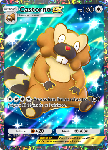 Carte Pokémon TCG Pocket Réjouissances Rayonnantes Castorno-ex