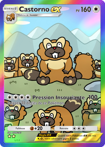 Carte Pokémon TCG Pocket Réjouissances Rayonnantes Castorno-ex