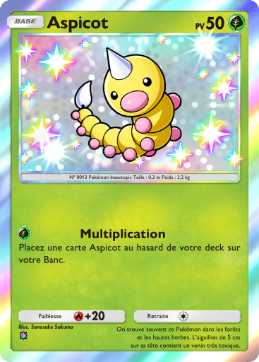 Carte Pokémon TCG Pocket Réjouissances Rayonnantes Aspicot