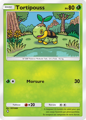 Carte Pokémon TCG Pocket Choc Spatio-Temporel Tortipouss