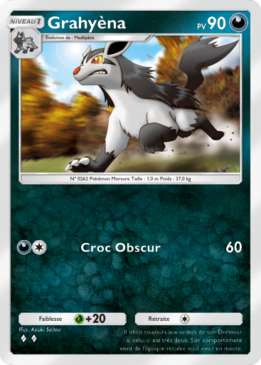 Carte Pokémon TCG Pocket Choc Spatio-Temporel Grahyèna