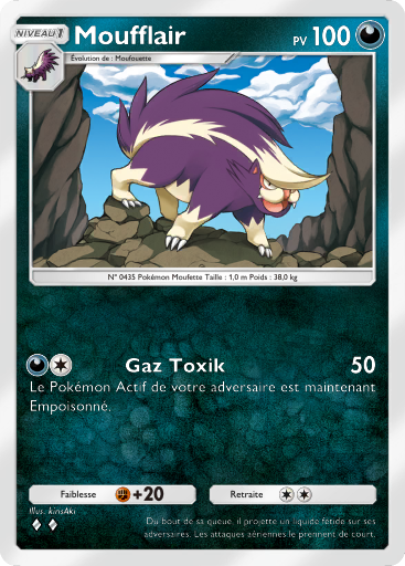 Carte Pokémon TCG Pocket Choc Spatio-Temporel Moufflair