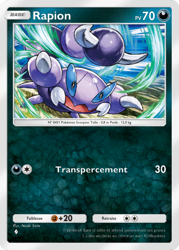 Carte Pokémon TCG Pocket Choc Spatio-Temporel Rapion