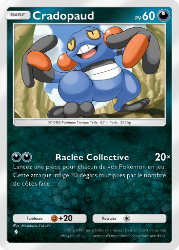 Carte Pokémon TCG Pocket Choc Spatio-Temporel Cradopaud