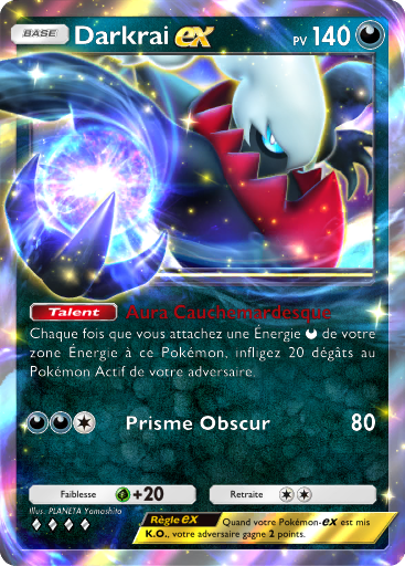 Carte Pokémon TCG Pocket Choc Spatio-Temporel Darkrai-ex