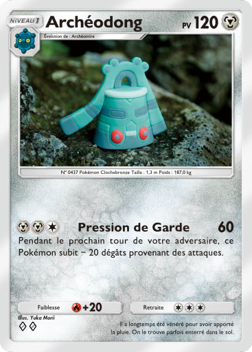 Carte Pokémon TCG Pocket Choc Spatio-Temporel Archéodong