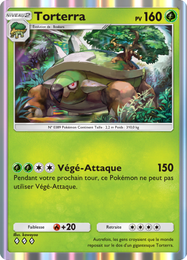Carte Pokémon TCG Pocket Choc Spatio-Temporel Torterra