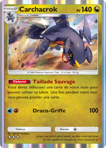 Carte Pokémon TCG Pocket Choc Spatio-Temporel Carchacrok