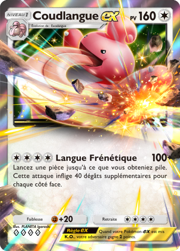 Carte Pokémon TCG Pocket Choc Spatio-Temporel Coudlangue-ex