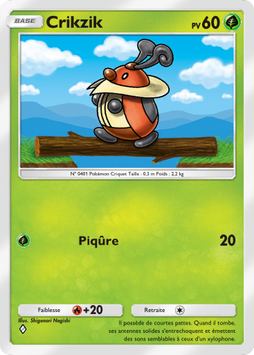 Carte Pokémon TCG Pocket Choc Spatio-Temporel Crikzik