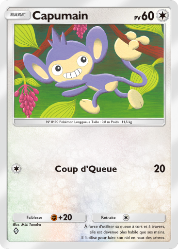Carte Pokémon TCG Pocket Choc Spatio-Temporel Capumain