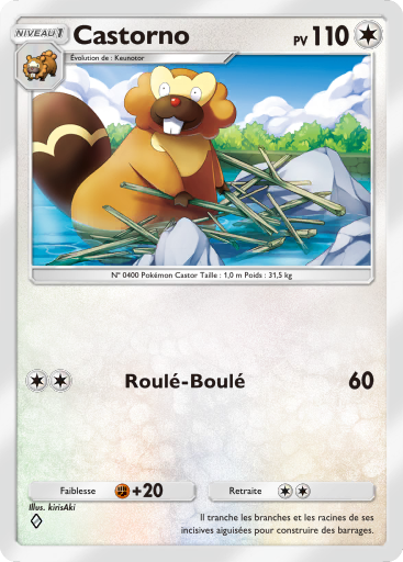 Carte Pokémon TCG Pocket Choc Spatio-Temporel Castorno