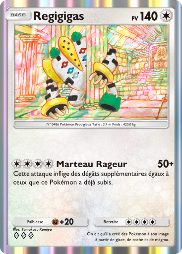 Carte Pokémon TCG Pocket Choc Spatio-Temporel Regigigas