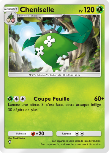 Carte Pokémon TCG Pocket Choc Spatio-Temporel Cheniselle
