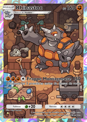 Carte Pokémon TCG Pocket Choc Spatio-Temporel Rhinastoc