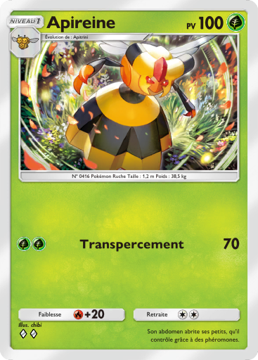 Carte Pokémon TCG Pocket Choc Spatio-Temporel Apireine