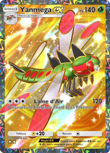 Carte Pokémon TCG Pocket Choc Spatio-Temporel Yanmega-ex