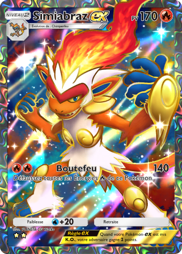 Carte Pokémon TCG Pocket Choc Spatio-Temporel Simiabraz-ex