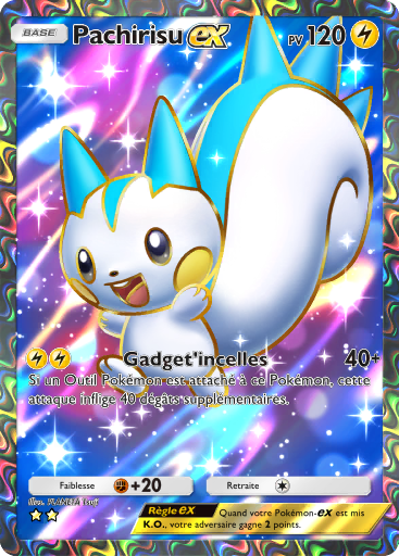 Carte Pokémon TCG Pocket Choc Spatio-Temporel Pachirisu ex