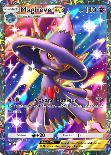 Carte Pokémon TCG Pocket Choc Spatio-Temporel Magirêve-ex
