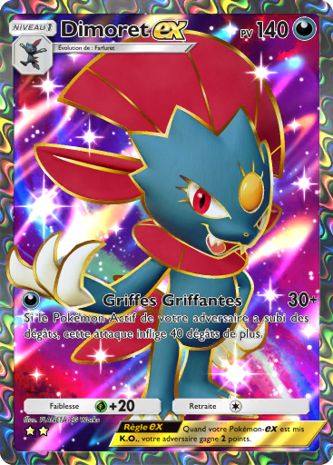 Carte Pokémon TCG Pocket Choc Spatio-Temporel Dimoret-ex
