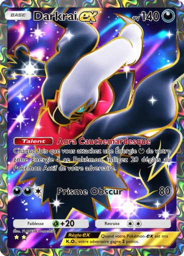Carte Pokémon TCG Pocket Choc Spatio-Temporel Darkrai-ex