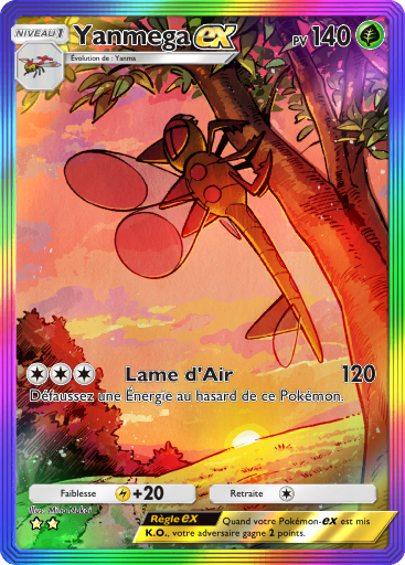 Carte Pokémon TCG Pocket Choc Spatio-Temporel Yanmega-ex