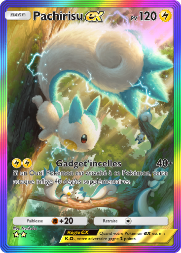 Carte Pokémon TCG Pocket Choc Spatio-Temporel Pachirisu-ex