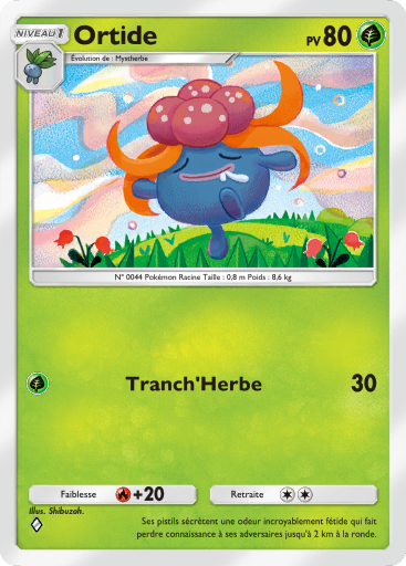 Carte Pokémon TCG Pocket Choc Spatio-Temporel Ortide