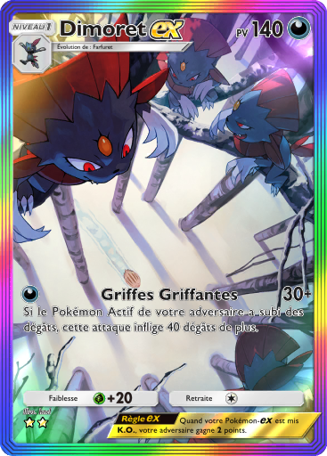 Carte Pokémon TCG Pocket Choc Spatio-Temporel Dimoret-ex