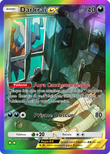 Carte Pokémon TCG Pocket Choc Spatio-Temporel Darkrai-ex