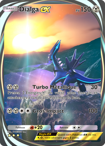 Carte Pokémon TCG Pocket Choc Spatio-Temporel Dialga-ex