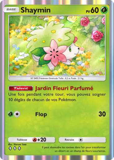 Carte Pokémon TCG Pocket Choc Spatio-Temporel Shaymin
