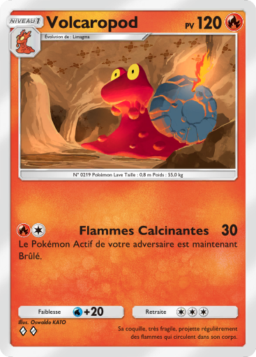 Carte Pokémon TCG Pocket Choc Spatio-Temporel Volcaropod