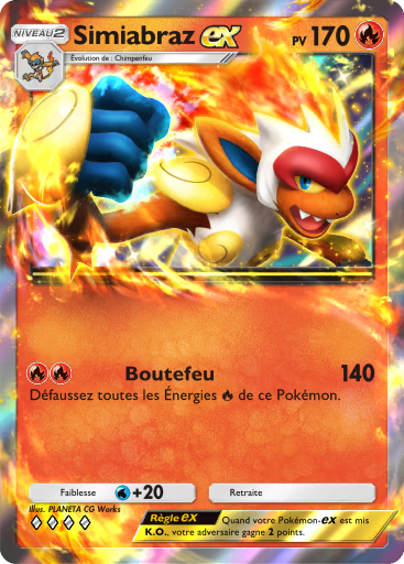Carte Pokémon TCG Pocket Choc Spatio-Temporel Simiabraz-ex
