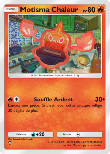 Carte Pokémon TCG Pocket Choc Spatio-Temporel Motisma Chaleur