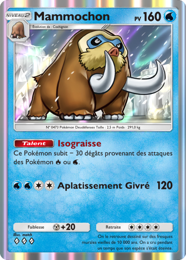 Carte Pokémon TCG Pocket Choc Spatio-Temporel Mammochon
