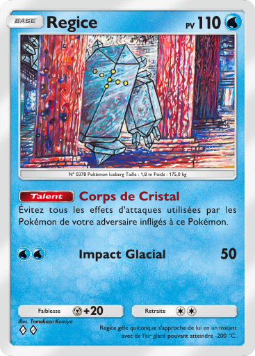 Carte Pokémon TCG Pocket Choc Spatio-Temporel Regice