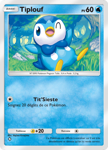 Carte Pokémon TCG Pocket Choc Spatio-Temporel Tiplouf