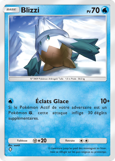 Carte Pokémon TCG Pocket Choc Spatio-Temporel Blizzi