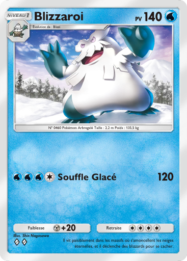 Carte Pokémon TCG Pocket Choc Spatio-Temporel Blizzaroi