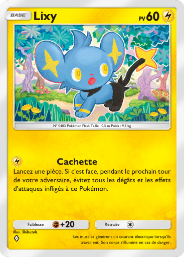 Carte Pokémon TCG Pocket Choc Spatio-Temporel Lixy