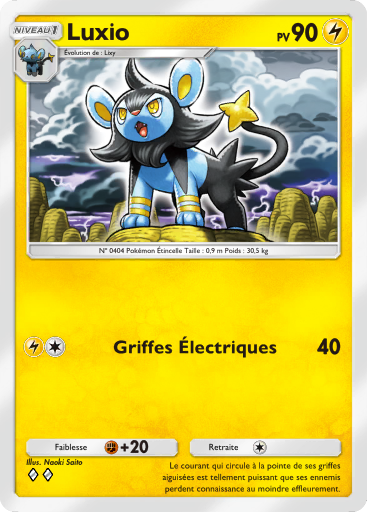 Carte Pokémon TCG Pocket Choc Spatio-Temporel Luxio