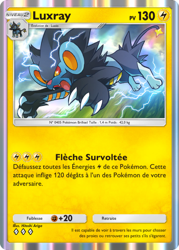 Carte Pokémon TCG Pocket Choc Spatio-Temporel Luxray