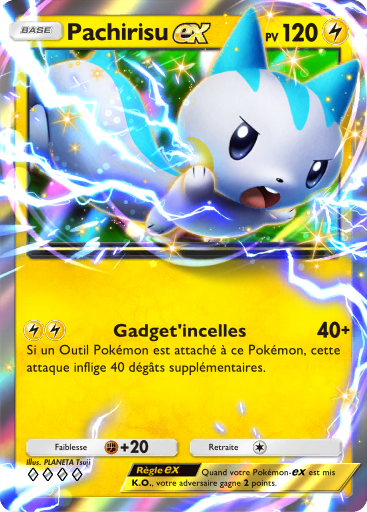 Carte Pokémon TCG Pocket Choc Spatio-Temporel Pachirisu-ex