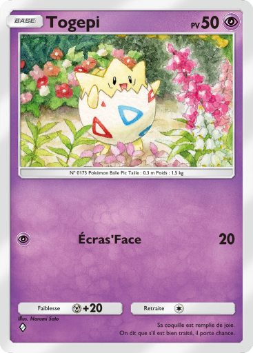 Carte Pokémon TCG Pocket Choc Spatio-Temporel Togepi